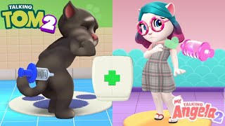 My Talking Tom 2 vs My Talking Angela 2 | THE HOSPITAL