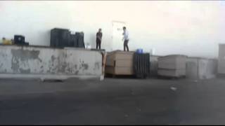 Skating the dock