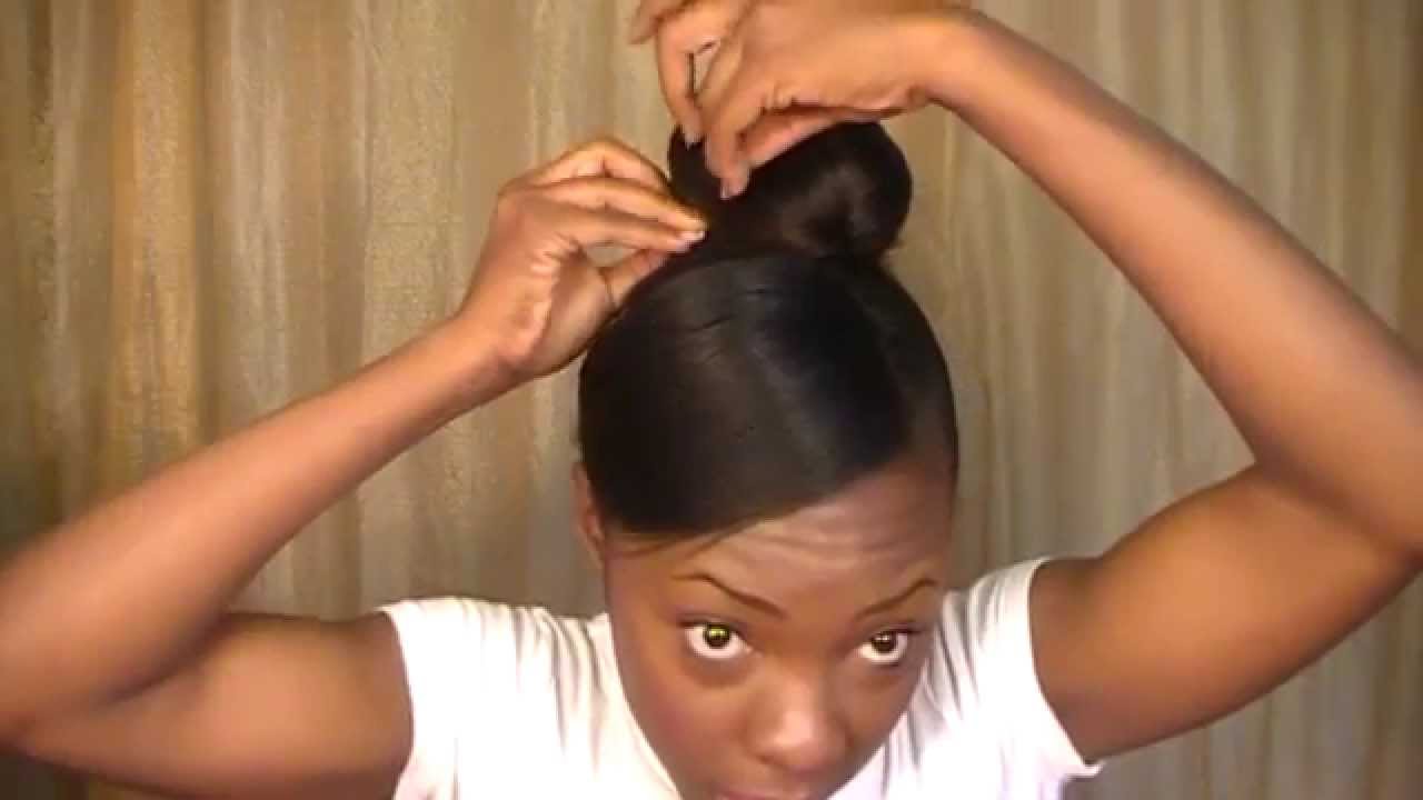 High Bun W/ Side Swoop | Natural hair bun styles, Natural hair styles,  Curly hair styles easy