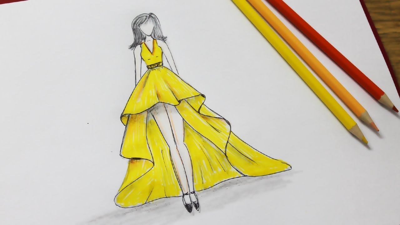 dress designs drawings