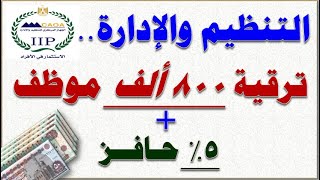 عاجل| التنظيم والإدارة يعتمد مشروع ترقية الموظفين وإضافة 5% حافز من الأجر الوظيفي