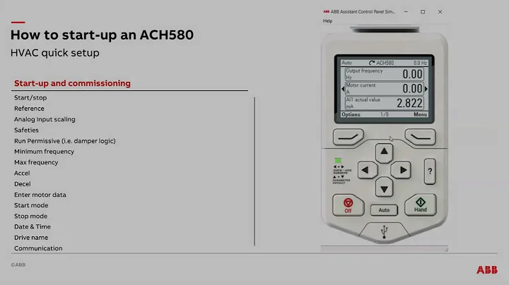 HVAC Quick Setup ACH580