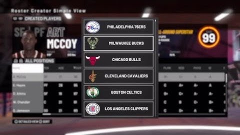 NBA 2K19 How to play MyLeague with a created player