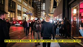 Bts Moments Returning To The Hotel After Dinner This Interaction Has Fans Going Wild