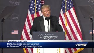 Donald Trump lashes out at Biden administration over appointment of special prosecutor
