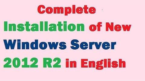 installing windows server 2012 r2 in english
