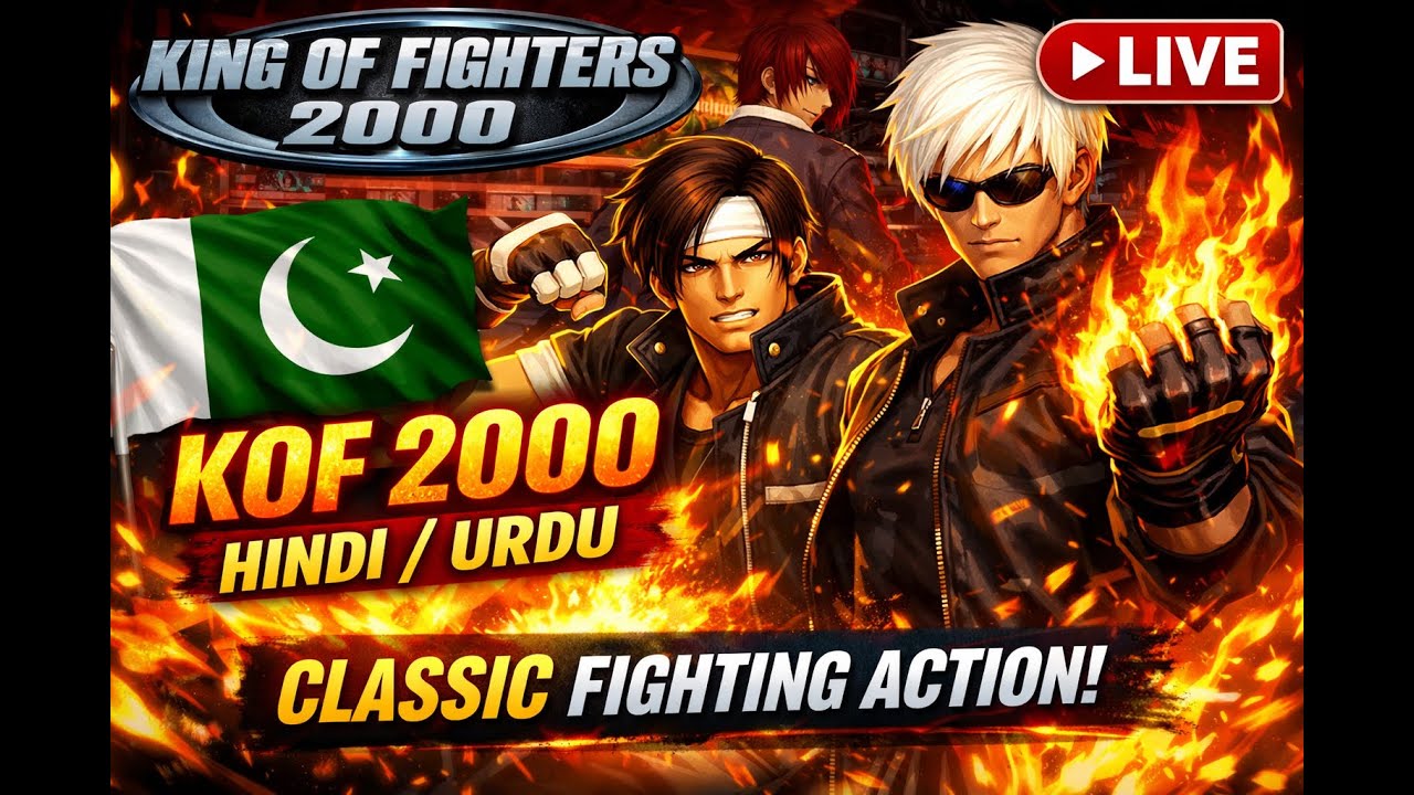🔴 Best Old Action PC Game King of Fighters 200 👌  | Live Gameplay in Hindi and Urdu 😍