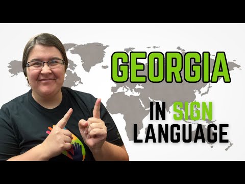 How to sign Georgia in Georgian Sign Language | საქართველო 🇬🇪