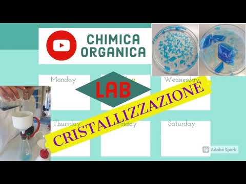 Laboratorio di chimica organica: la cristallizzazione