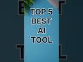 Top 5 AI Tools You Must Try in 2025 | Best Free AI Apps | tech vision bd #shorts #ai #tech