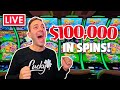 🔴 LIVE $100,000 in SPINS on Huff N