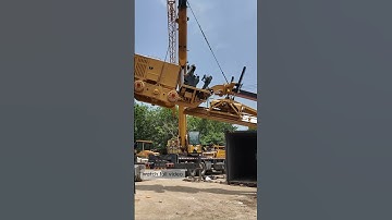how to load  excavator grader in to a 40ft container