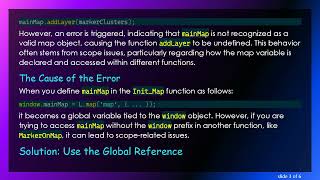 Fixing Uncaught TypeError: map.addLayer is not a function in Leaflet