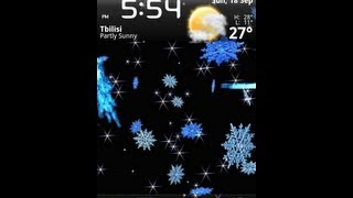 3D Animated Snowflakes Live Wallpaper screenshot 5