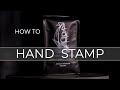 How to Hand Stamp Matte Coffee Bags - StazOn Ink Tutorial