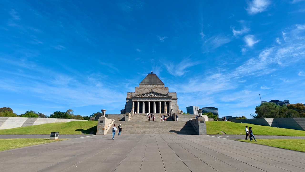Peaceful Afternoon Walk | Shrine of Remembrance & Royal Botanic Gardens | Melbourne