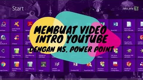 Cara membuat video intro youtube dengan power point