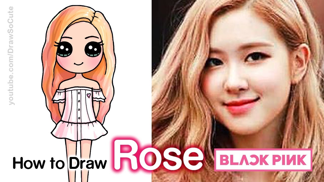 How to Draw Rose | BlackPink Kpop - YouTube