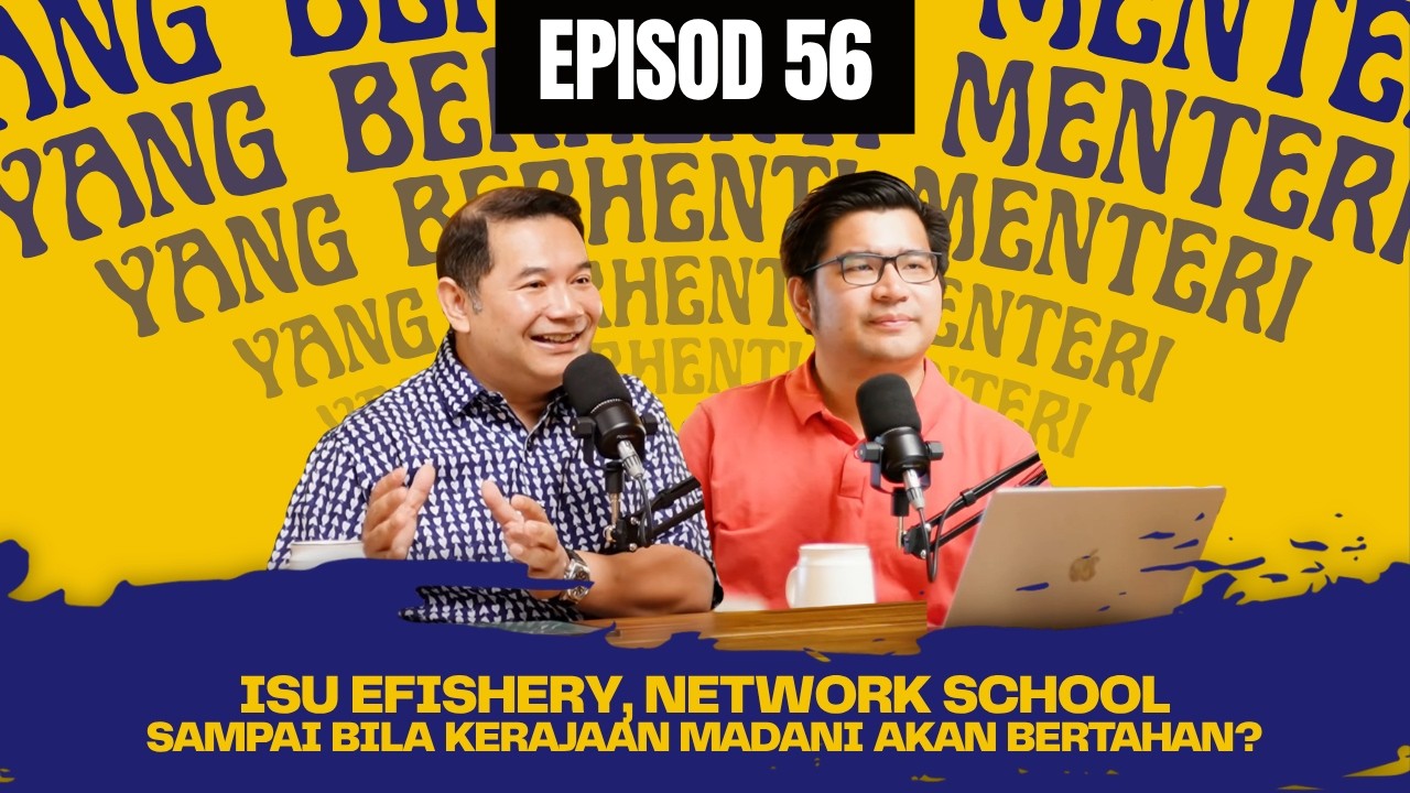 Thumbnail asal Podcast YBM episod 56 mengenai pelaburan KWAP dalam eFishery dan kelangsungan Kerajaan MADANI.