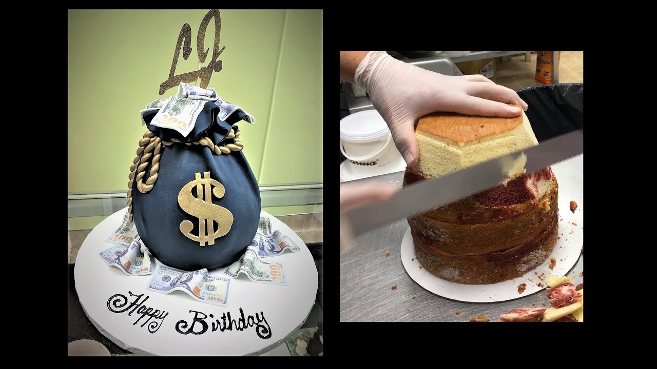 Pastel de Bolsa de Dinero. Money Bag Cake YouTube
