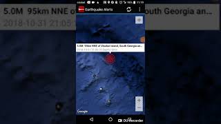 Visokoi Island, South Georgia and South Sandwich Islands Earthquake October 31st, 2018
