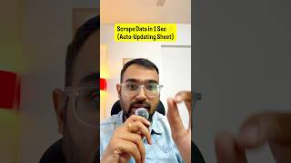Scrape Data in 1 Sec ⚡ (Auto-Updating Sheet)