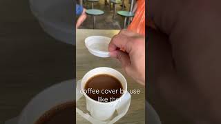 Coffee cover have another good function. #coffee #sharing