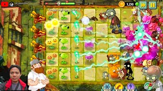 Temple Of Bloom hight stage Hard - Plants Vs Zombie 2