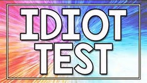 The Idiot Test! (Minecraft Gamer500)