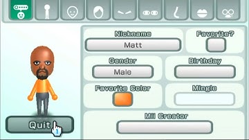 How to make a Matt mii