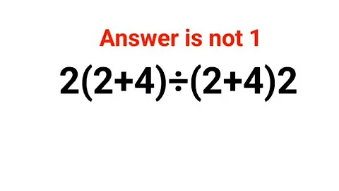 2(2+4)÷(2+4)2 Answer is not 1. Can you solve this Ukraine Math Test problem?#math #ukraine