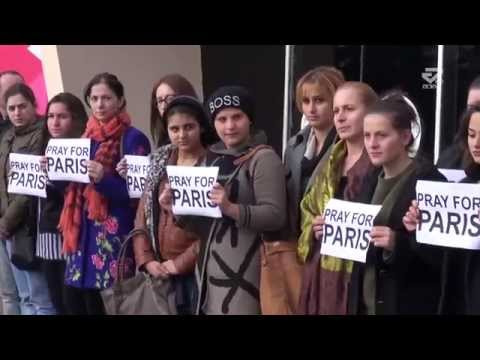 ქუთაისელმა ახლგაზრდებმა პარიზში მომხდარი ტერორისტული აქტები დაგმეს