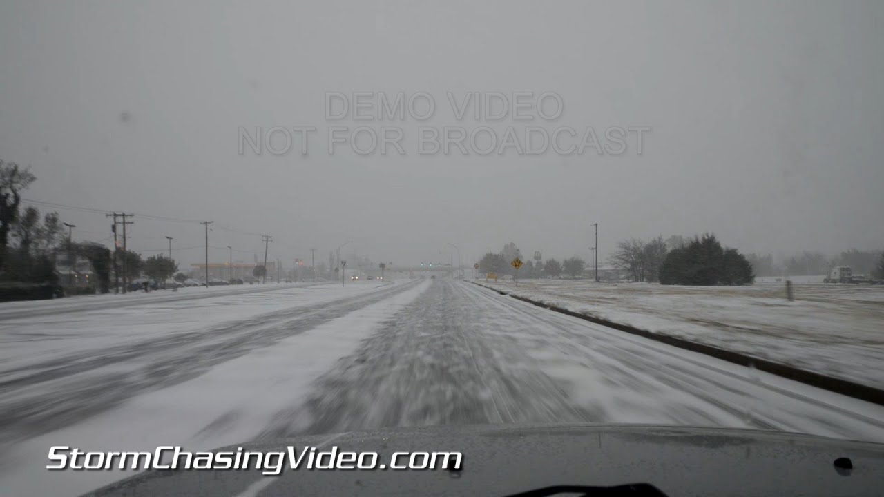 11/16/2014 Norman, OK Snow Storm BRoll YouTube