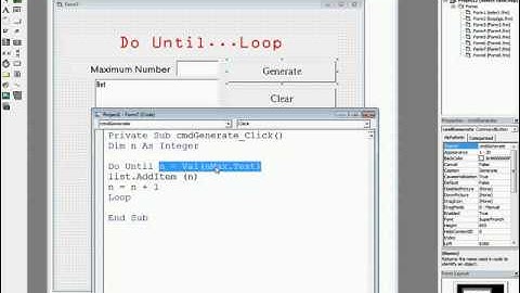 Repetitive Statements  Do until    Loop activity
