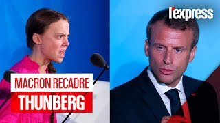 Climat : Emmanuel Macron recadre Greta Thunberg
