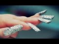 Edge Glitter Acrylic Nails - Step by Step Tutorial