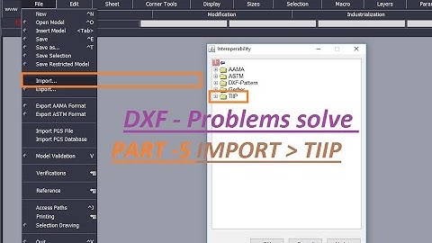 Lectra V8r1 Full Basic to Advanced Course part 05 File Import TIIP