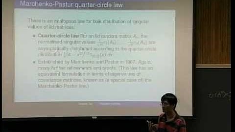 Discrete Random Matrices -- 2009 Moursund Lectures, Day 3