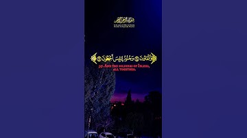 فكبكبوا فيها هم و الغاوون و جنود ابليس اجمعون #تلاوة #قران #قرآن #كرومات #الله #quran #allah