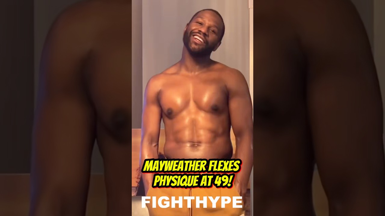 Floyd Mayweather FLEXES PHYSIQUE on 49th Birthday