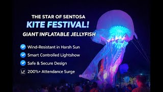Sentosa Kite Festival Takeover 🎏 Giant GAUSS Sky Inflatables Fill the Sky