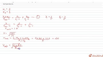 The speed of sound in hydrogen gas at certain temperature is v `(m)/(s)` Find the speed