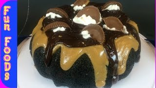 See how to make this delicious chocolate peanut butter lava cake.
homemade bundt cake is topped with a and gnash. ingr...