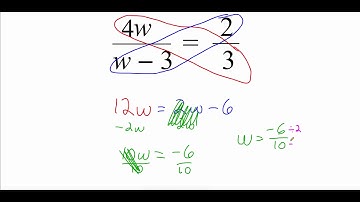 2.7 Solve Proportions Using Cross Products (Cross Multiplying)