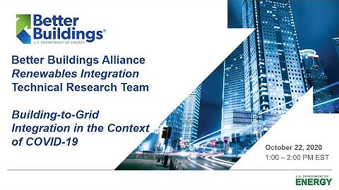 Building-to-Grid Integration in the Context of COVID-19