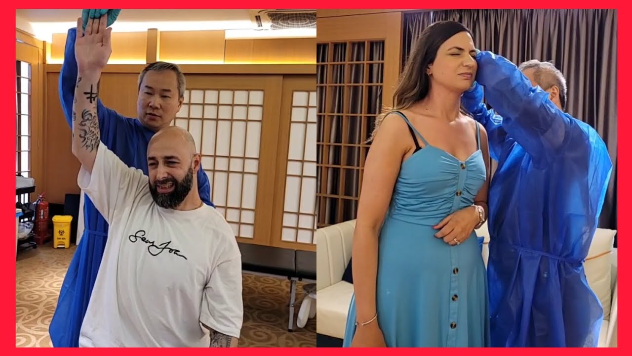 Лечение проблем с шеей, плечами и поясницей у Криса Леонга😱