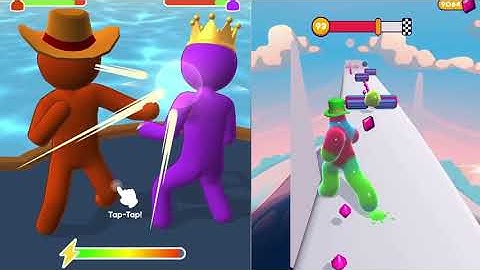 Giant Rush vs Blob Runner 3D iOS gameplay