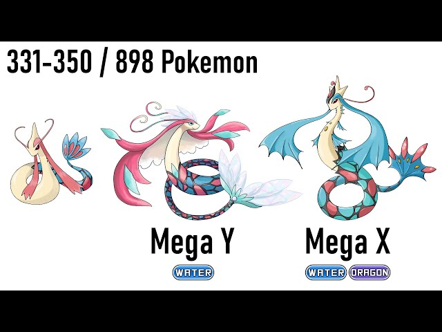National Pokédex 104 131 Drawing Every Mega XY Pokémon Evolutions