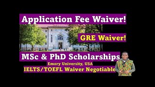 USA Fully Funded Scholarship for international student | All Countries | Toefl, Ielts and GRE Waived