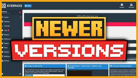 🟨 HOW to allow NEW VERSIONS to join old servers on ATERNOS
